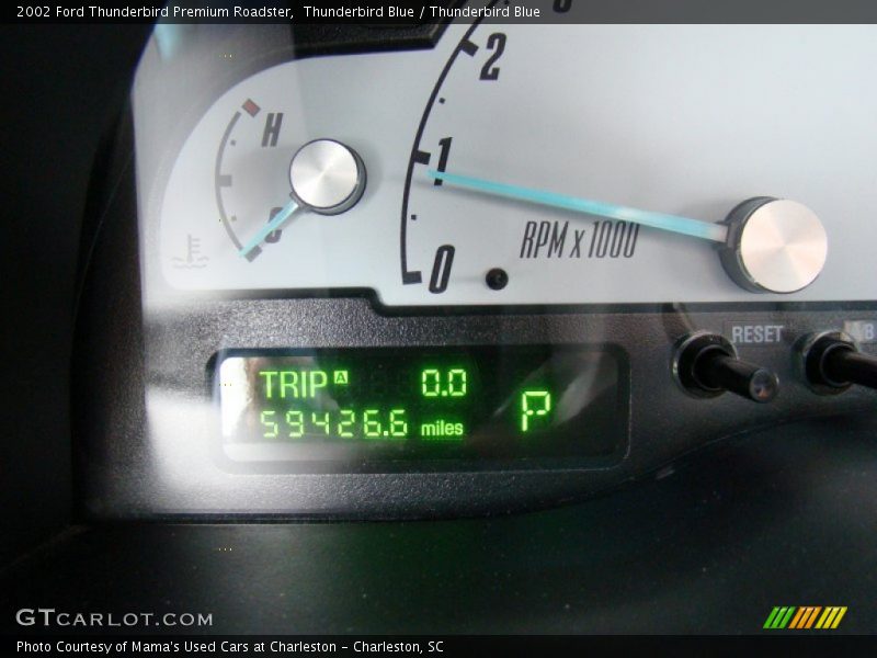 Thunderbird Blue / Thunderbird Blue 2002 Ford Thunderbird Premium Roadster