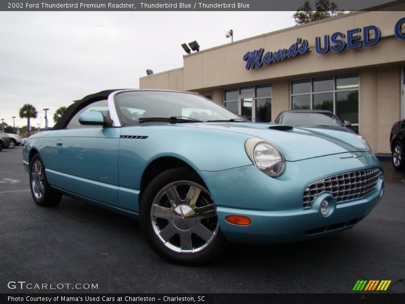 Thunderbird Blue / Thunderbird Blue 2002 Ford Thunderbird Premium Roadster
