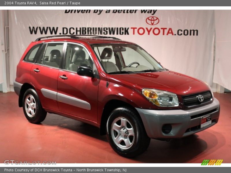 Salsa Red Pearl / Taupe 2004 Toyota RAV4