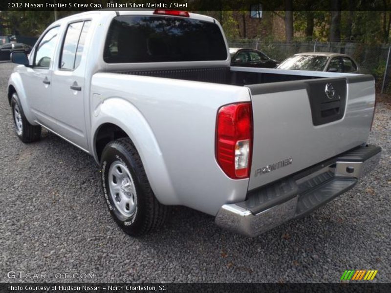 Brilliant Silver Metallic / Steel 2012 Nissan Frontier S Crew Cab