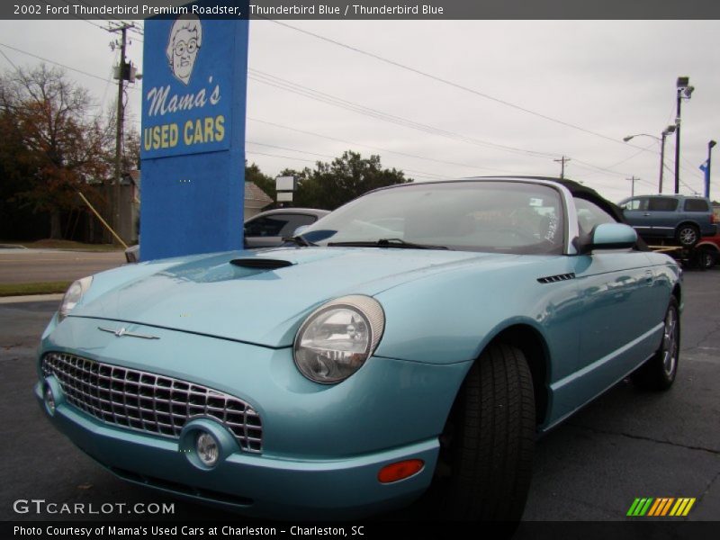 Thunderbird Blue / Thunderbird Blue 2002 Ford Thunderbird Premium Roadster