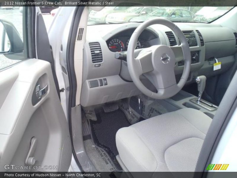  2012 Frontier S Crew Cab Steel Interior