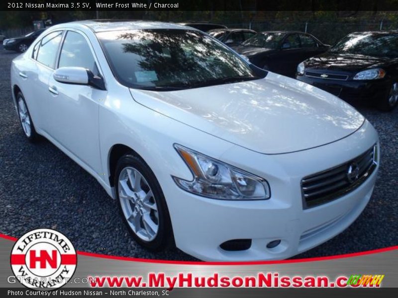 Winter Frost White / Charcoal 2012 Nissan Maxima 3.5 SV