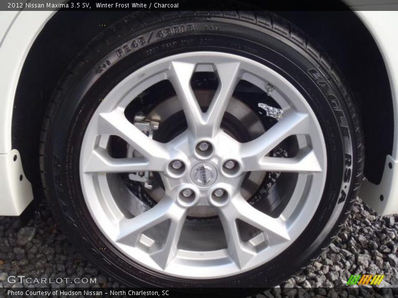 Winter Frost White / Charcoal 2012 Nissan Maxima 3.5 SV