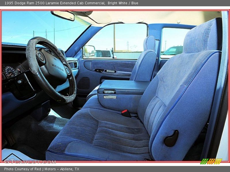 Bright White / Blue 1995 Dodge Ram 2500 Laramie Extended Cab Commercial