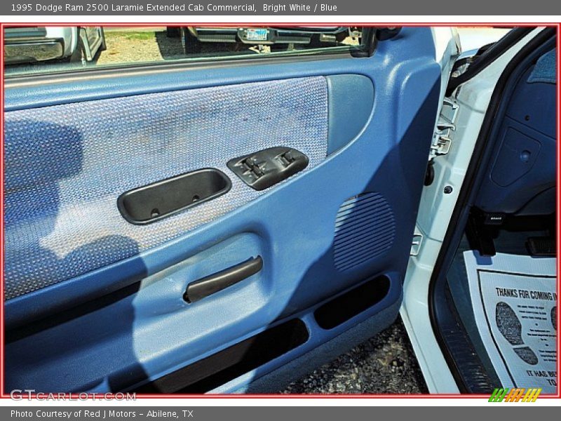 Bright White / Blue 1995 Dodge Ram 2500 Laramie Extended Cab Commercial
