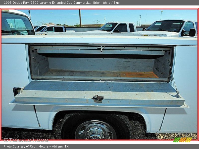 Bright White / Blue 1995 Dodge Ram 2500 Laramie Extended Cab Commercial