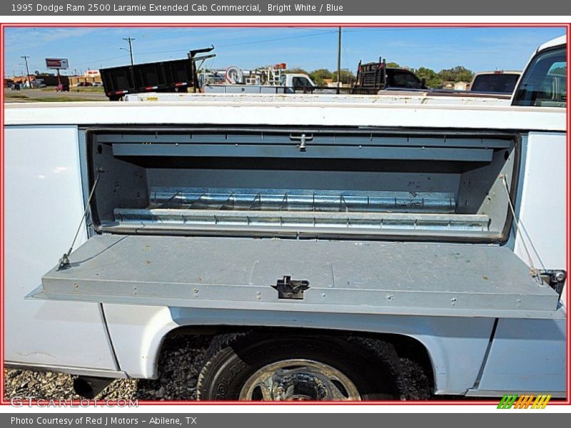 Bright White / Blue 1995 Dodge Ram 2500 Laramie Extended Cab Commercial