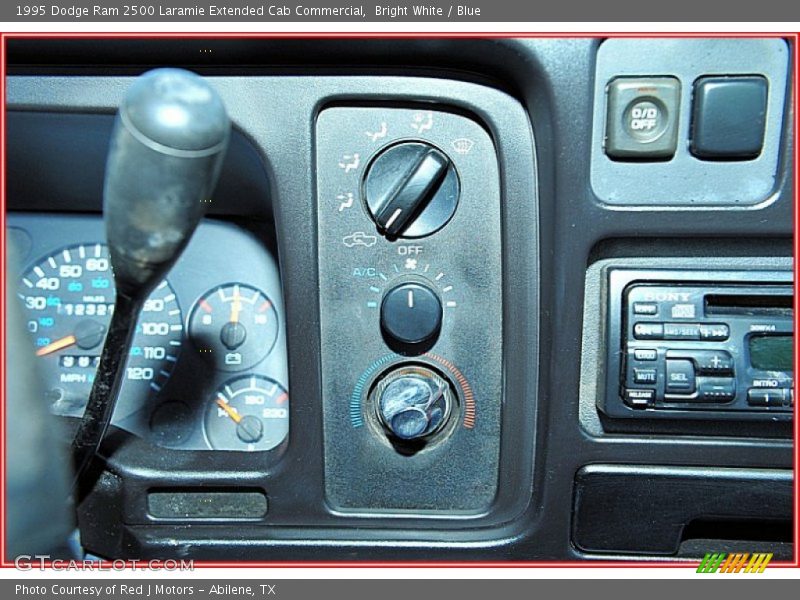Bright White / Blue 1995 Dodge Ram 2500 Laramie Extended Cab Commercial