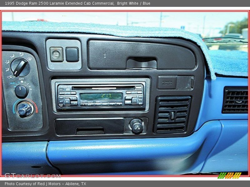 Bright White / Blue 1995 Dodge Ram 2500 Laramie Extended Cab Commercial