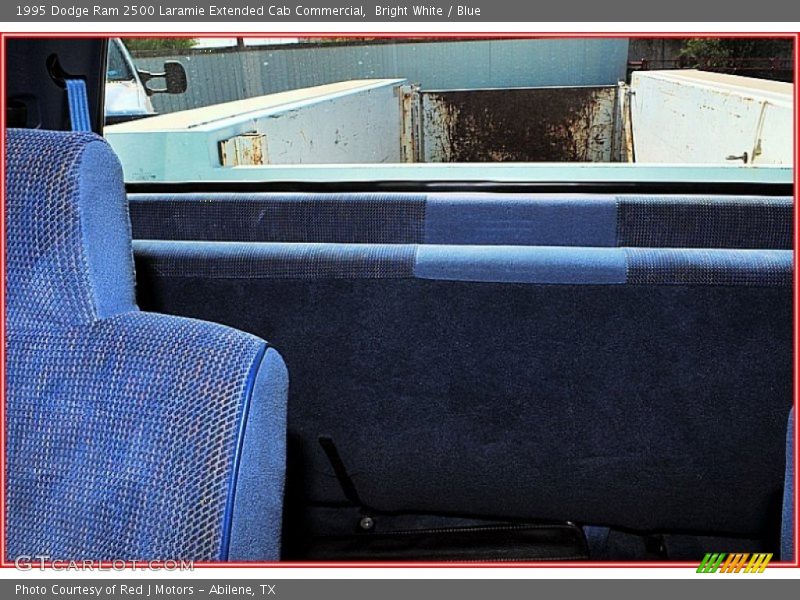 Bright White / Blue 1995 Dodge Ram 2500 Laramie Extended Cab Commercial