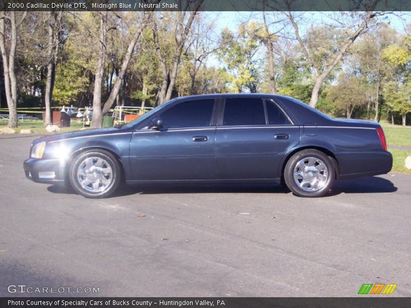 Midnight Blue / Neutral Shale 2000 Cadillac DeVille DTS