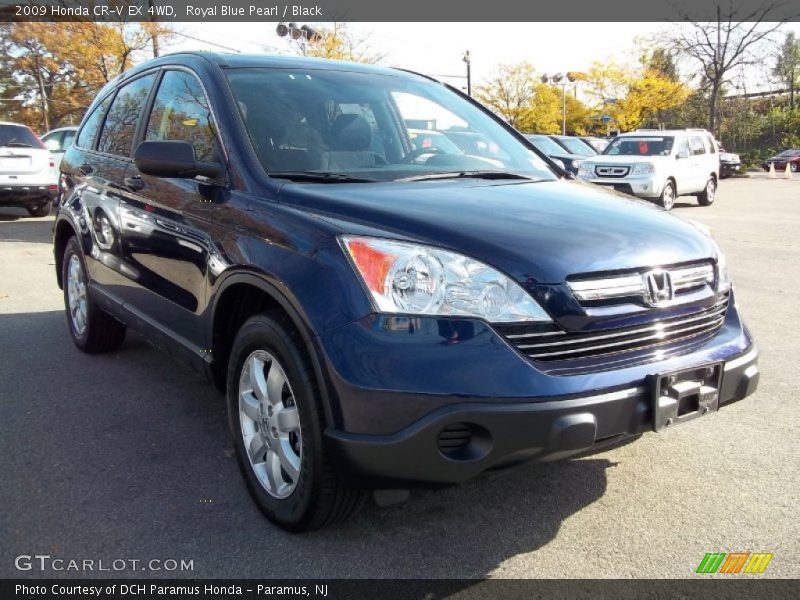 Royal Blue Pearl / Black 2009 Honda CR-V EX 4WD