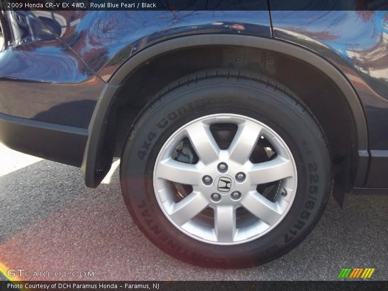 Royal Blue Pearl / Black 2009 Honda CR-V EX 4WD