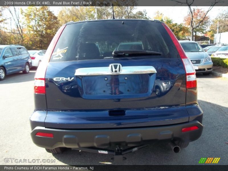 Royal Blue Pearl / Black 2009 Honda CR-V EX 4WD