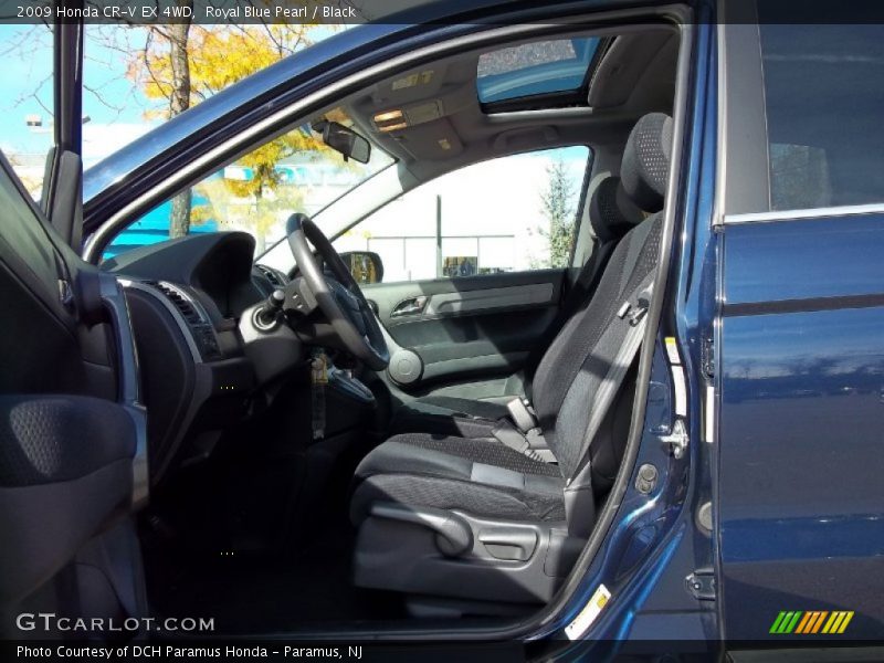 Royal Blue Pearl / Black 2009 Honda CR-V EX 4WD
