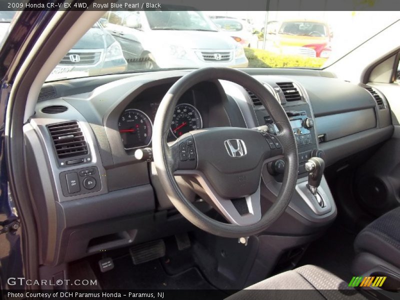 Royal Blue Pearl / Black 2009 Honda CR-V EX 4WD
