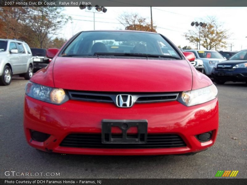 Rallye Red / Black 2007 Honda Civic EX Coupe