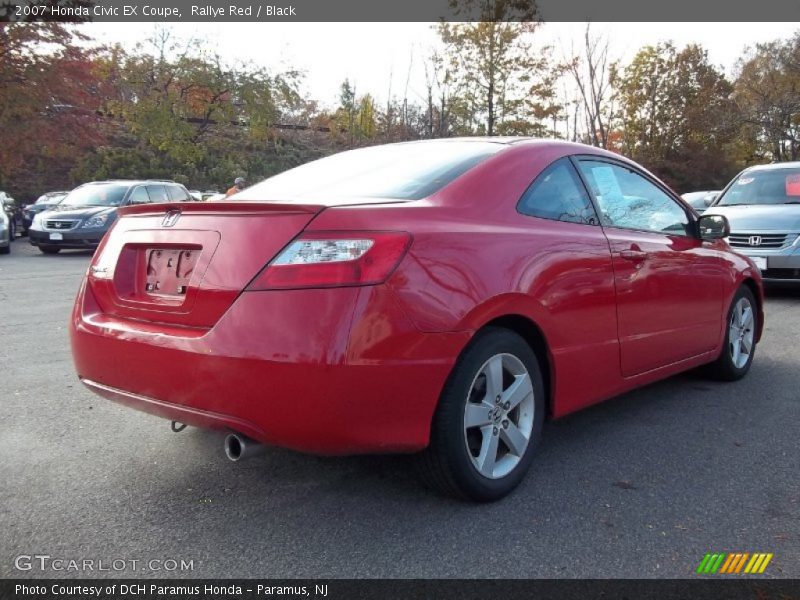 Rallye Red / Black 2007 Honda Civic EX Coupe