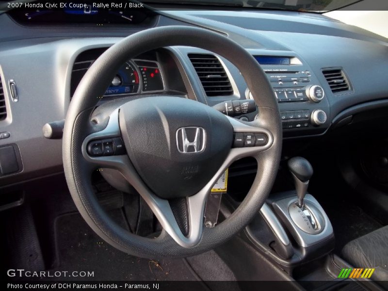 Rallye Red / Black 2007 Honda Civic EX Coupe