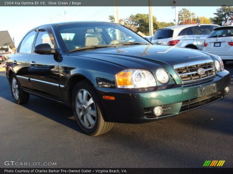Olive Green / Beige 2004 Kia Optima EX V6