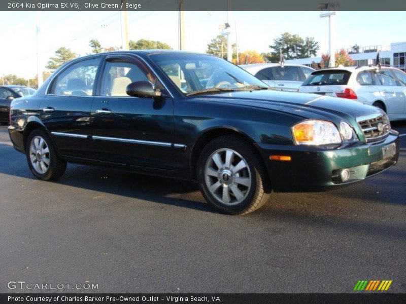 Olive Green / Beige 2004 Kia Optima EX V6