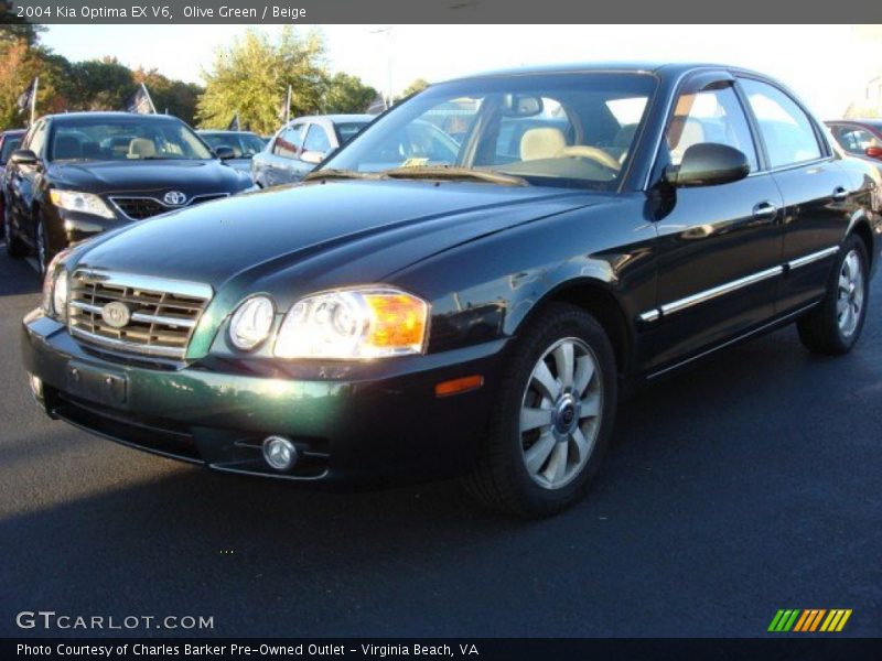 Olive Green / Beige 2004 Kia Optima EX V6