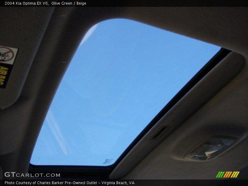 Sunroof of 2004 Optima EX V6