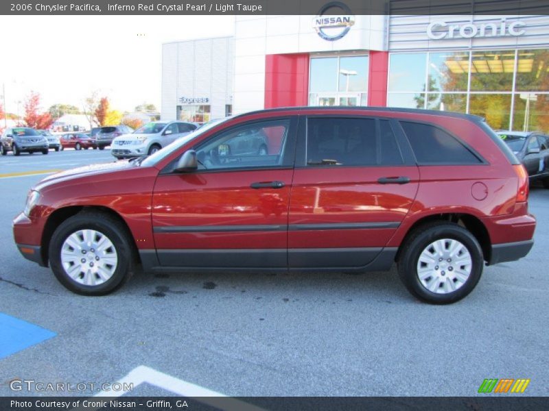 Inferno Red Crystal Pearl / Light Taupe 2006 Chrysler Pacifica