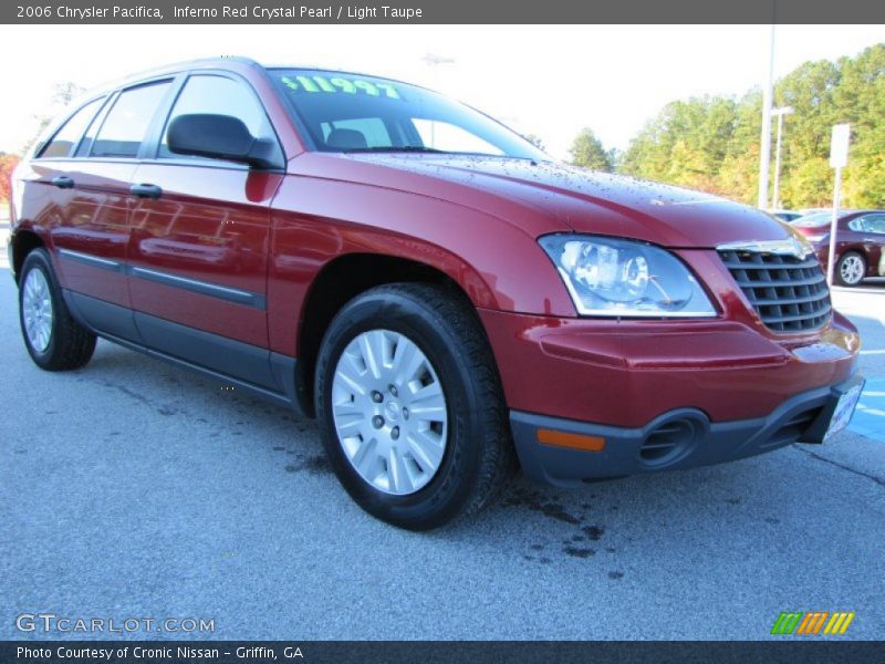 Inferno Red Crystal Pearl / Light Taupe 2006 Chrysler Pacifica