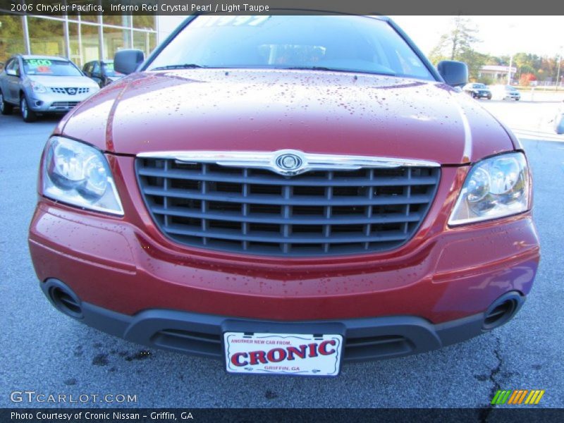 Inferno Red Crystal Pearl / Light Taupe 2006 Chrysler Pacifica