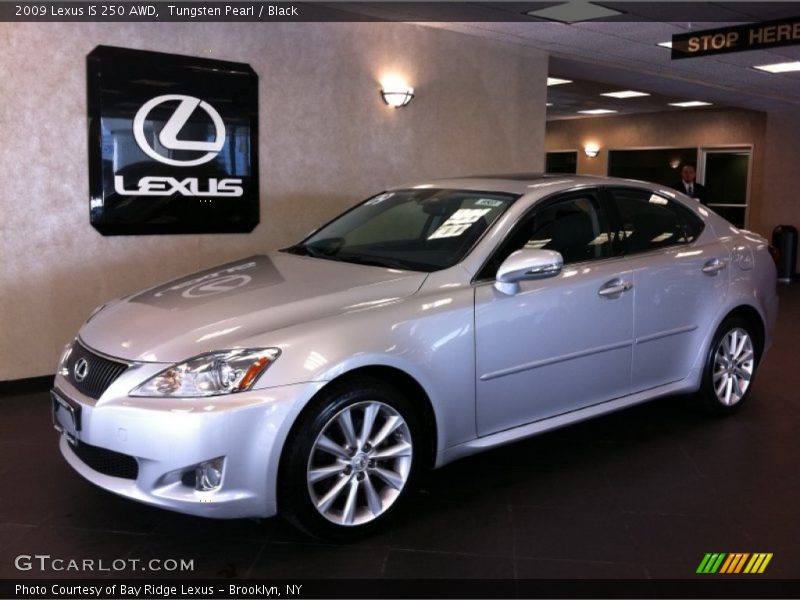 Tungsten Pearl / Black 2009 Lexus IS 250 AWD