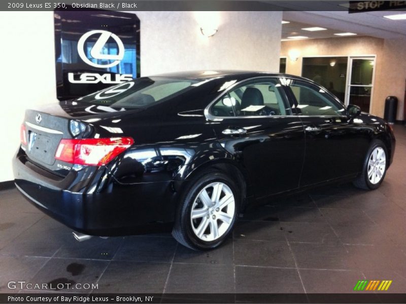 Obsidian Black / Black 2009 Lexus ES 350