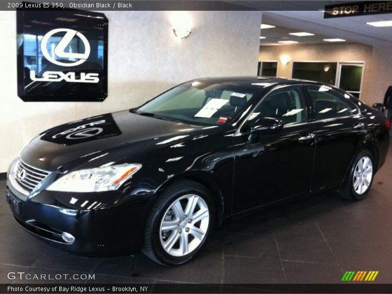 Obsidian Black / Black 2009 Lexus ES 350