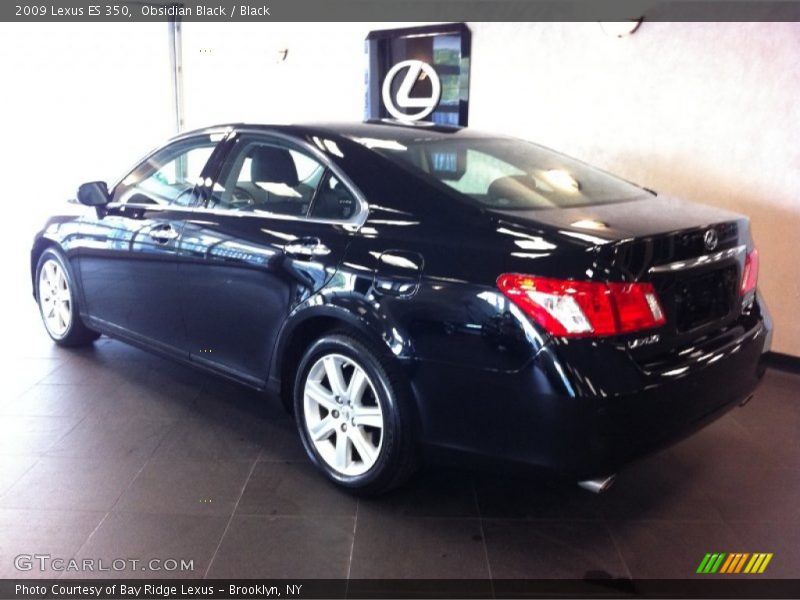 Obsidian Black / Black 2009 Lexus ES 350