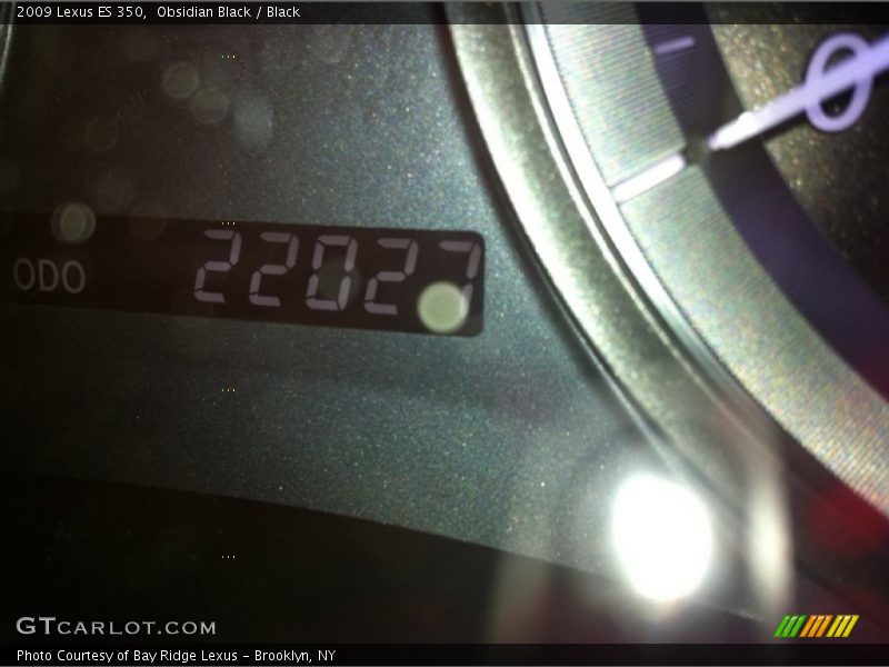 Obsidian Black / Black 2009 Lexus ES 350