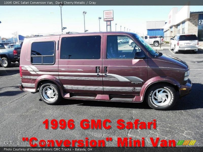 Dark Cherry Metallic / Gray 1996 GMC Safari Conversion Van