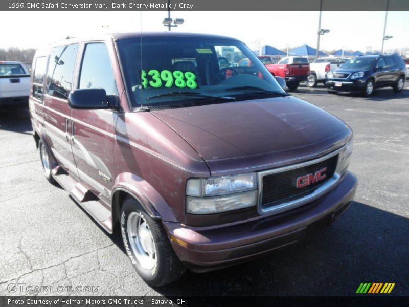 Dark Cherry Metallic / Gray 1996 GMC Safari Conversion Van