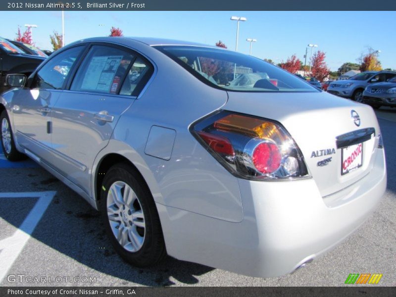 Brilliant Silver / Frost 2012 Nissan Altima 2.5 S