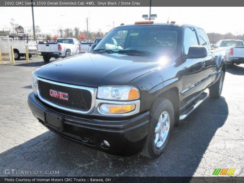 Onyx Black / Stone Gray 2002 GMC Sierra 1500 Denali Extended Cab 4WD