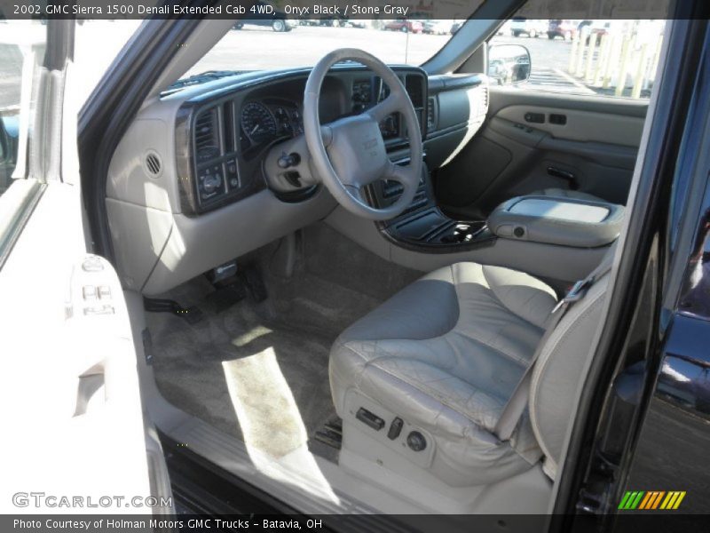 Onyx Black / Stone Gray 2002 GMC Sierra 1500 Denali Extended Cab 4WD