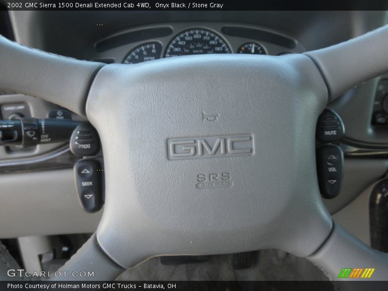 Onyx Black / Stone Gray 2002 GMC Sierra 1500 Denali Extended Cab 4WD