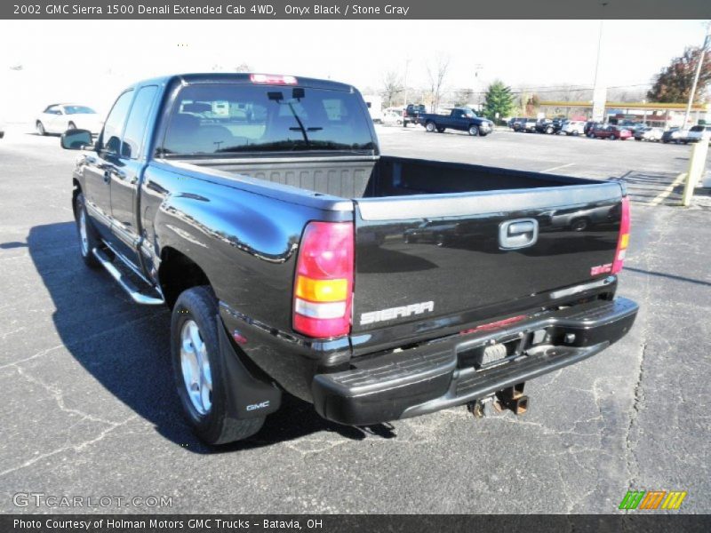 Onyx Black / Stone Gray 2002 GMC Sierra 1500 Denali Extended Cab 4WD