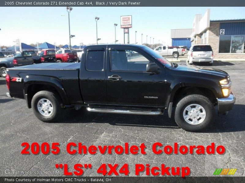 Black / Very Dark Pewter 2005 Chevrolet Colorado Z71 Extended Cab 4x4
