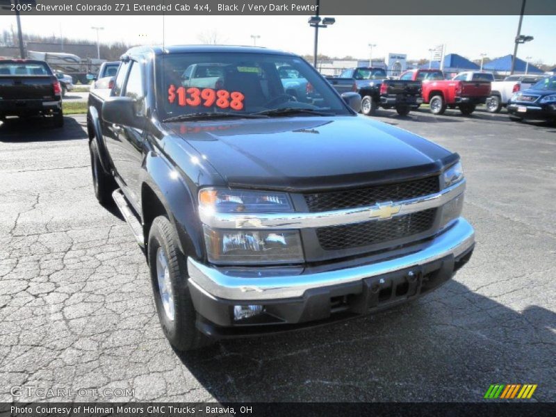 Black / Very Dark Pewter 2005 Chevrolet Colorado Z71 Extended Cab 4x4
