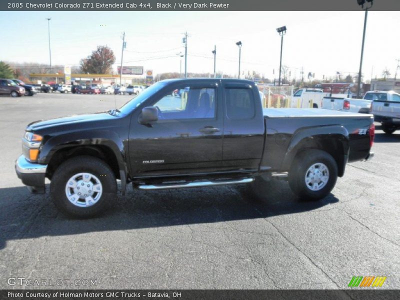 Black / Very Dark Pewter 2005 Chevrolet Colorado Z71 Extended Cab 4x4