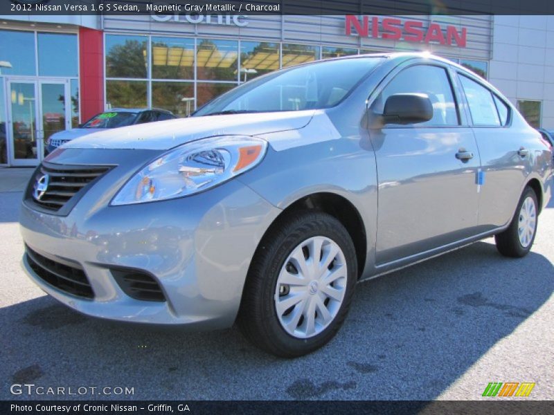 Magnetic Gray Metallic / Charcoal 2012 Nissan Versa 1.6 S Sedan