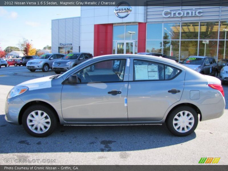 Magnetic Gray Metallic / Charcoal 2012 Nissan Versa 1.6 S Sedan