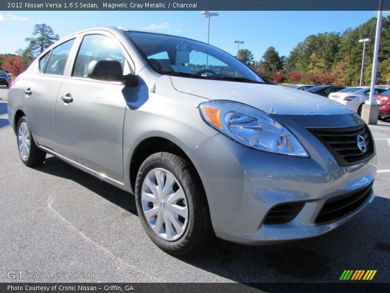 Magnetic Gray Metallic / Charcoal 2012 Nissan Versa 1.6 S Sedan