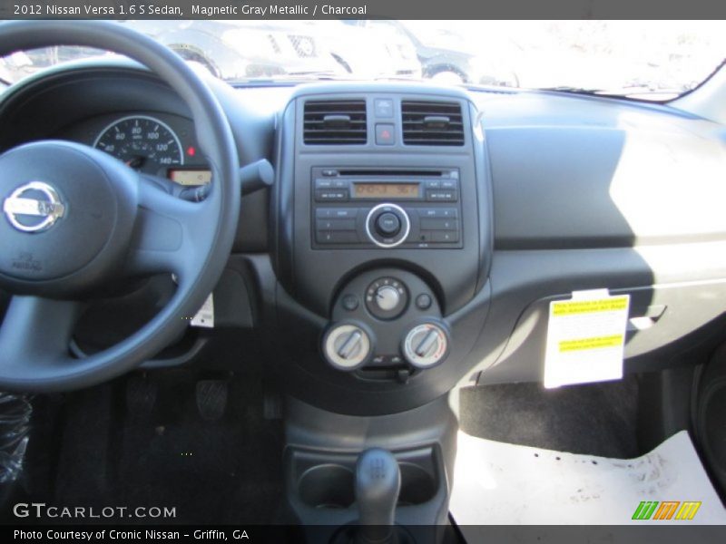 Magnetic Gray Metallic / Charcoal 2012 Nissan Versa 1.6 S Sedan
